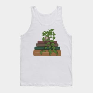 Plant on book stack Tank Top